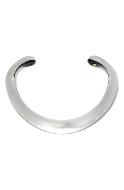 Alexis Bittar Luminous Lucite® Collar Necklace In Silver