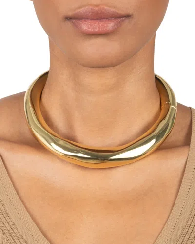 Alexis Bittar Metal Hinge Collar- Necklace In Gold