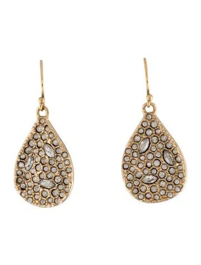 Pre-owned Alexis Bittar Miss Havisham Crystal Encrusted Drop Earrings In Multi