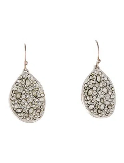 Pre-owned Alexis Bittar Miss Havisham Crystal Encrusted Drop Earrings In Multi