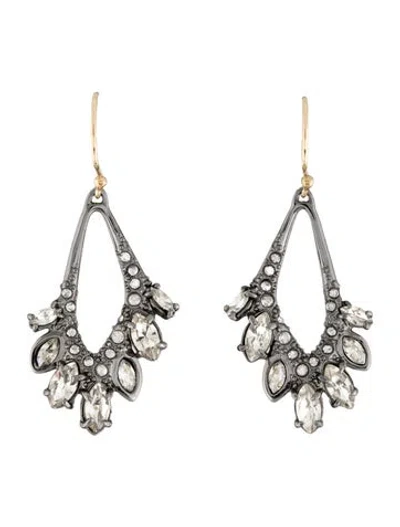 Pre-owned Alexis Bittar Miss Havisham Liquid Crystal Drop Earrings In Multicolor