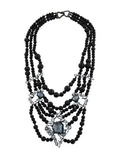 Pre-owned Alexis Bittar Miss Havisham Liquid Crystal Multistrand Necklace, 19.5"