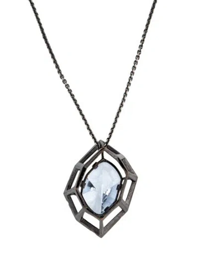 Pre-owned Alexis Bittar Modern Georgian Large Pendant Necklace, 19" In Multicolor