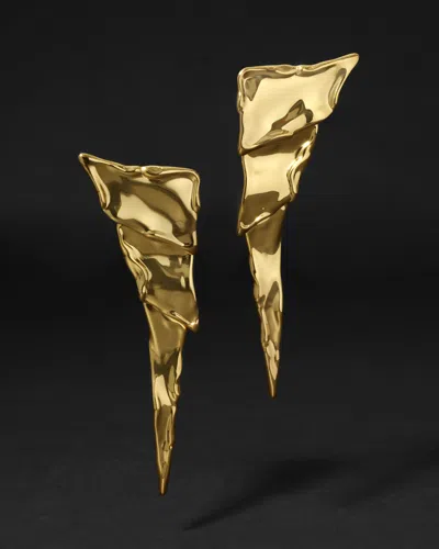 Alexis Bittar Molten Cascade Post Earrings In Gold