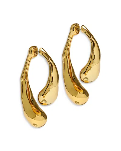Alexis Bittar Molten Front To Back Earrings In Gold