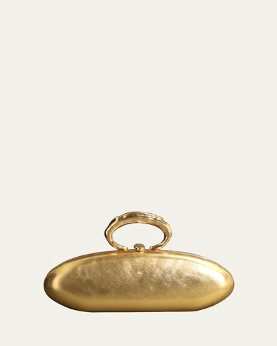 Alexis Bittar Molten Gold Bullet Minaudiere - Gold
