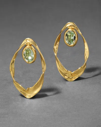 Alexis Bittar Molten Gold Crystal Ribbon Earring-
