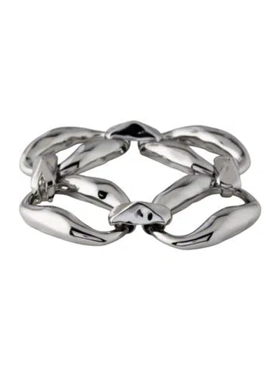 Pre-owned Alexis Bittar Molten Link Bracelet, 8" In Multicolor