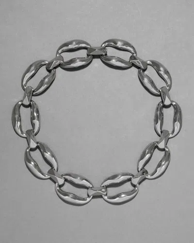 Alexis Bittar Molten Link Necklace In Metallic