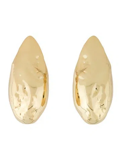 Pre-owned Alexis Bittar Molten Puffy Teardrop Ear Clip Earrings In Multicolor