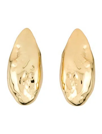 Pre-owned Alexis Bittar Molten Puffy Teardrop Earclip Earrings In Multi