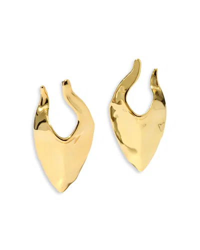Alexis Bittar Molten Shield Post Earrings In Gold