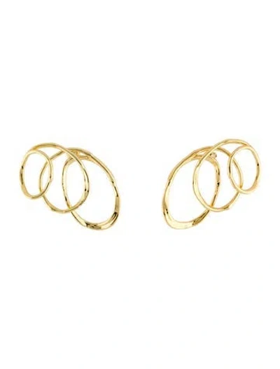 Pre-owned Alexis Bittar Molten Spiral Earrings In Multi
