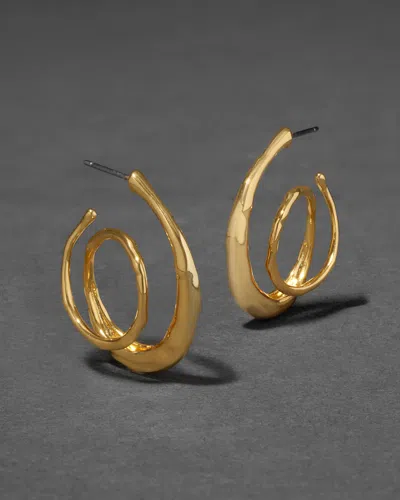 Alexis Bittar Molten Spiral Hoop Earrings F26 In Gold