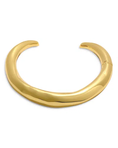 Alexis Bittar Molten Structured Collar Necklace, 4.5 In Gold