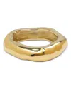 Alexis Bittar Molten Wide Bangle Bracelet In 14k Gold Plated In Gold