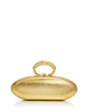 Alexis Bittar Molten Gold Bullet Minaudiere - Gold In Gold