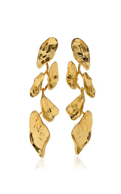 Alexis Bittar Mosaic Molten 14k Gold-plated Earrings In Universal