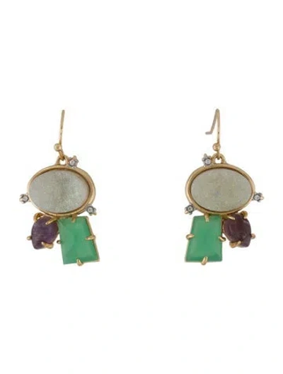 Pre-owned Alexis Bittar Multi-stone Drop Earrings