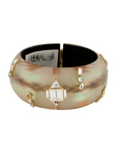 Pre-owned Alexis Bittar O'keeffe Navajo Hinged Bracelet, 6.5"