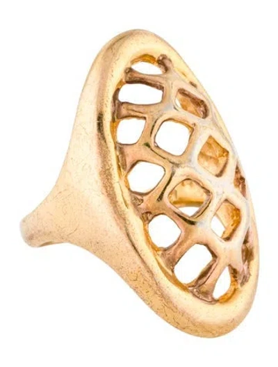 Pre-owned Alexis Bittar Oval Cocktail Ring In Multi