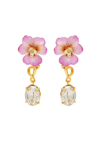 Alexis Bittar Pansy 14kt Gold-plated Drop Earrings