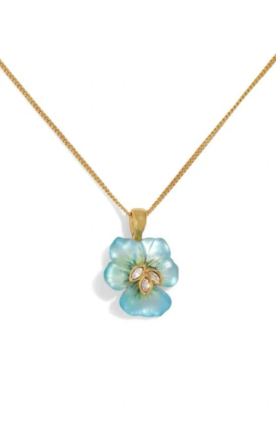 Alexis Bittar Pansy Pendant Necklace, 16-18 In 14k Gold