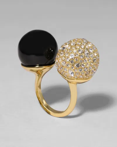 Alexis Bittar Pavã© Sphere Cocktail Ring In Gold