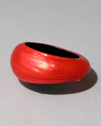 Alexis Bittar Puffy Lucite Tapered Bangle Bracelet- In Red