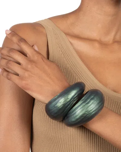 Alexis Bittar Puffy Lucite Tapered Bangle Bracelet-