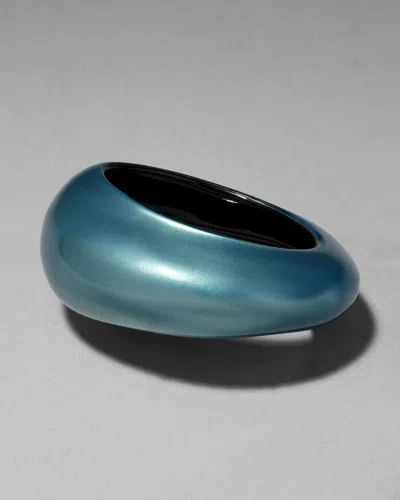 Alexis Bittar Puffy Lucite Tapered Bangle Bracelet- In Blue