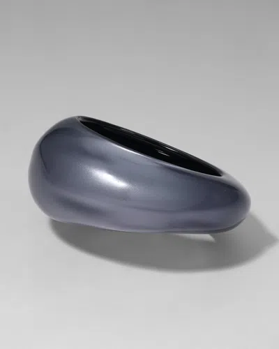 Alexis Bittar Puffy Lucite Tapered Bangle Bracelet- In Blue