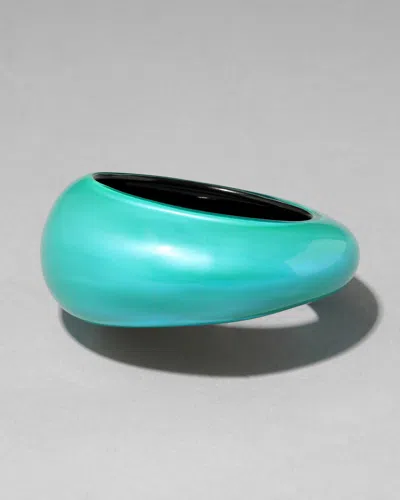 Alexis Bittar Puffy Lucite Tapered Bangle Bracelet- In Green