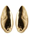 Alexis Bittar Puffy Teardrop Drop Earrings In Gold