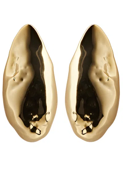 Alexis Bittar Puffy Teardrop Drop Earrings In Gold