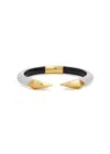 ALEXIS BITTAR ALEXIS BITTAR PYRAMID LUCITE AND 14KT GOLD-PLATED BRACELET