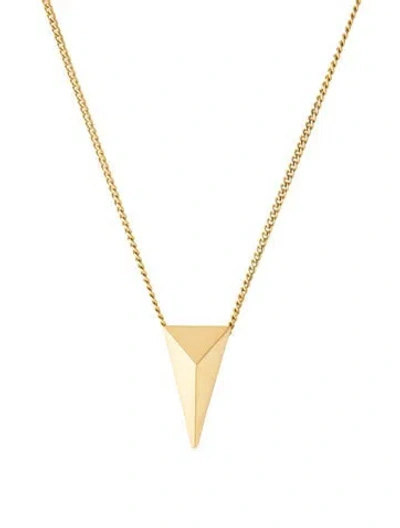 Pre-owned Alexis Bittar Pyramid Pendant Necklace, 18.25" In Multicolor