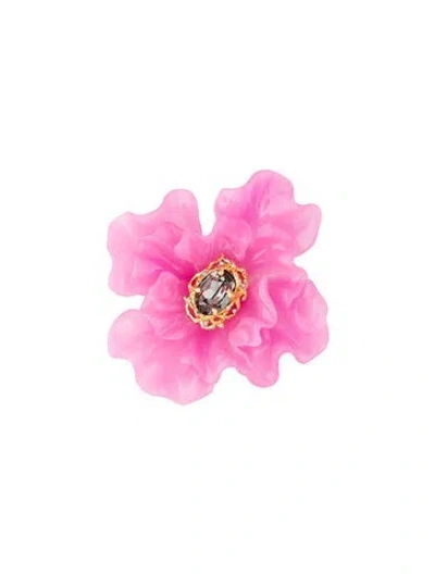 Pre-owned Alexis Bittar Resin & Crystal Pin