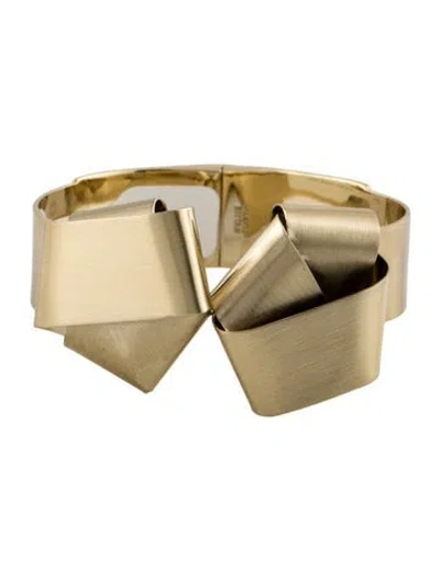 Pre-owned Alexis Bittar Roxbury Muse Folded Knot Cuff Bracelet, 6.75" In Multi