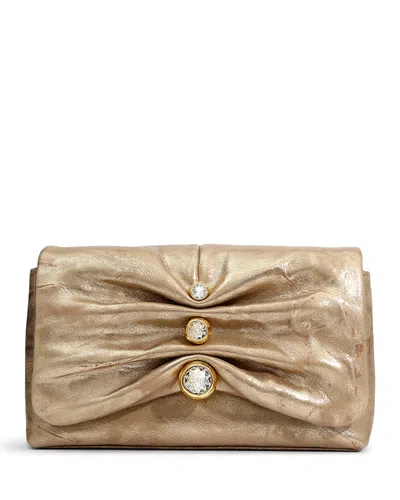 ALEXIS BITTAR RUCHED CRYSTAL CROSSBODY