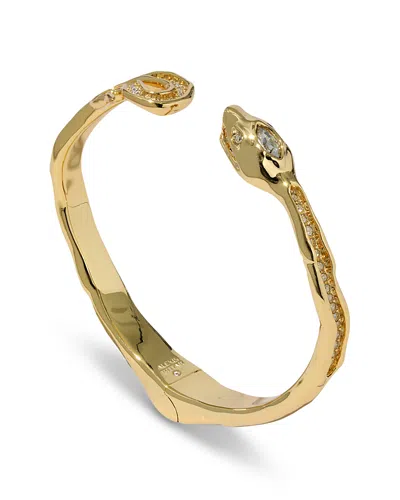 Alexis Bittar Serpent Crystal Cuff Bracelet In Gray