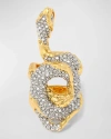 ALEXIS BITTAR SERPENT CRYSTAL PAVE RING