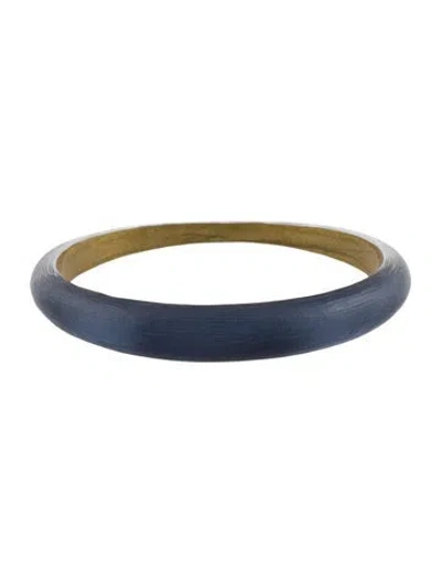 Pre-owned Alexis Bittar Skinny Tapered Bangle Bracelet, 8" In Multi