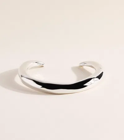 Alexis Bittar Small Hinge Collar Necklace In Silver