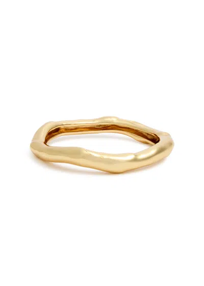 Alexis Bittar Small Molten 14kt Gold-plated Bangle