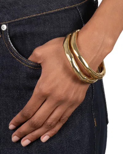 Alexis Bittar Small Molten Bangle Bracelet- In Gold
