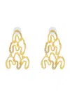 Alexis Bittar Solanales Crystal Chandelier Earrings In Gold