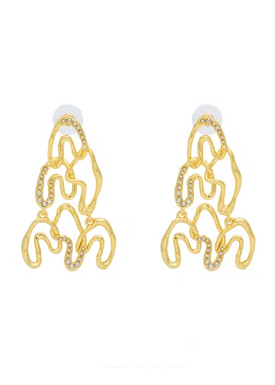 ALEXIS BITTAR ALEXIS BITTAR SOLANALES 14KT GOLD-PLATED DROP EARRINGS