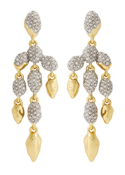 ALEXIS BITTAR ALEXIS BITTAR SOLANALES 14KT GOLD-PLATED DROP EARRINGS