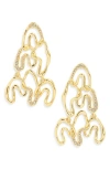 Alexis Bittar Solanales Crystal Chandelier Earrings In Crystals
